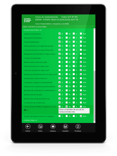 SIGEPlus ERP - Movilidad SAT tareas